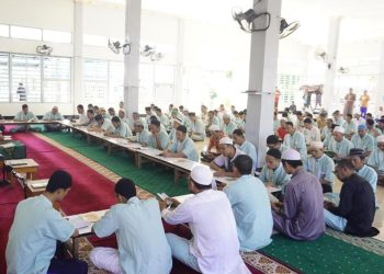 Penuh Khidmat Pembacaan Surah Yasin di Mesjid At-Taubah oleh Warga Binaan Lapas Narkotika Karang Intan