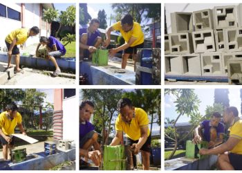 Produksi Roster Dinding Warga Binaan Lapas Narkotika Karang Intan Terus Kembangkan Diri