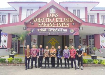 Pembina Poltekip Lakukan Monitoring dan Evaluasi KKN Taruna di Lapas Narkotika Karang Intan