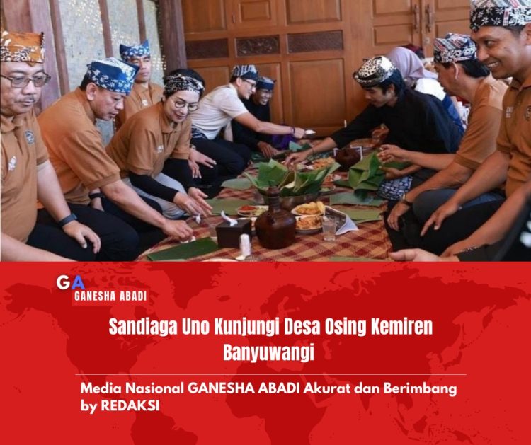 Sandiaga Uno Kunjungi Desa Osing Kemiren di Banyuwangi