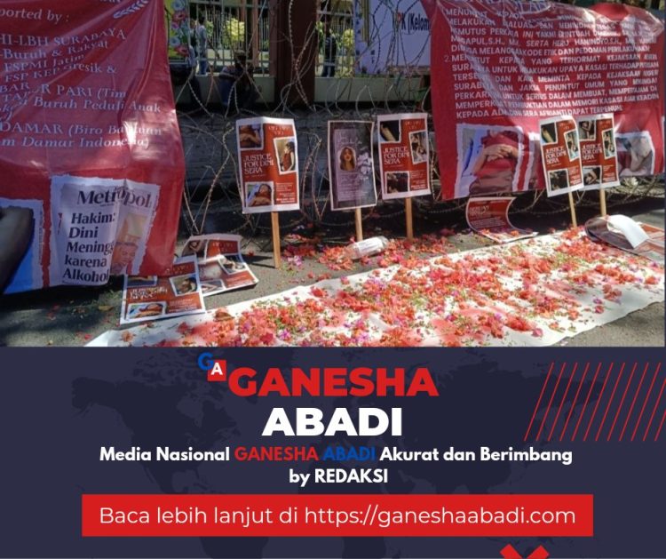 Pasca Vonis Bebas Gregorius Ronald Tannur Massa Gelar Aksi Demo dan Bunga di Pengadilan Negeri Surabaya