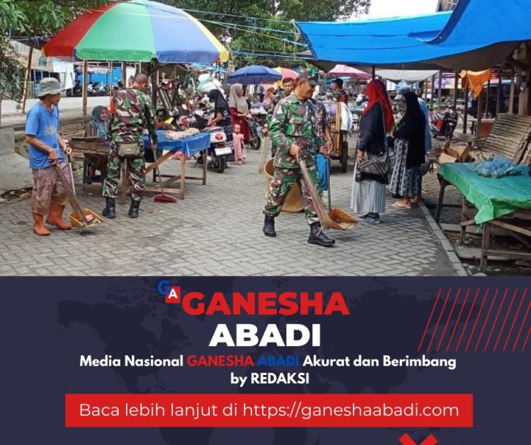 Koramil Gelar Aksi Bersih di Pasar Birayang untuk Cegah Penyakit