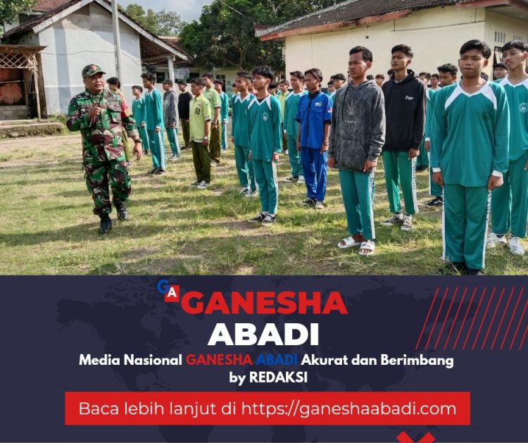 Babinsa Latih Pelajar MA Al Qodiriyyah Tingkatkan Wasbang