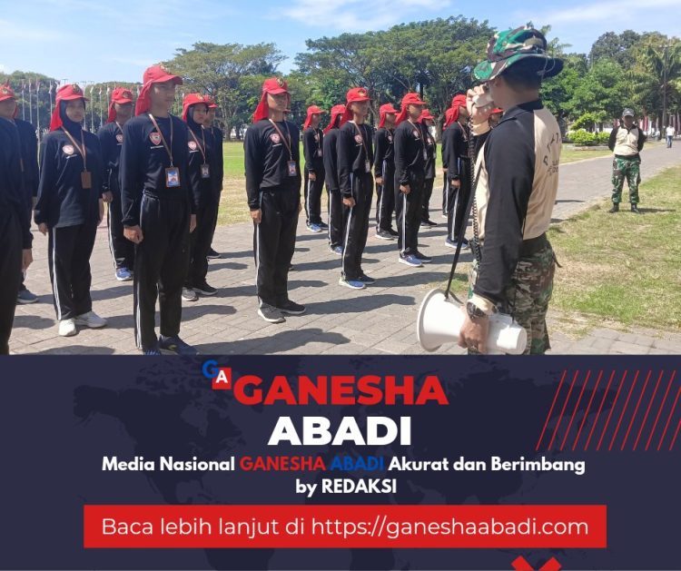 Kodim 0825/Banyuwangi Latih Paskibraka di Taman Blambangan untuk HUT RI ke-79