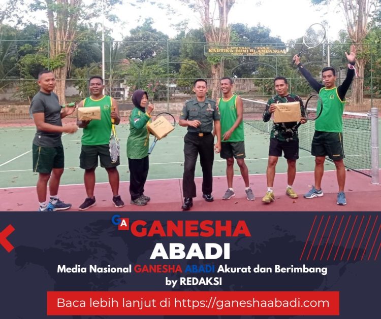 Kodim 0825/Banyuwangi Gelar Lomba Tenis Meriahkan HUT RI ke-79