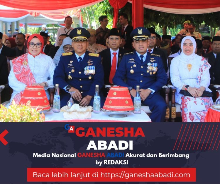 Danlanud Sultan Hasanuddin Hadiri Upacara Peringatan HUT Ke-79 RI di Rujab Gubernur Sulsel