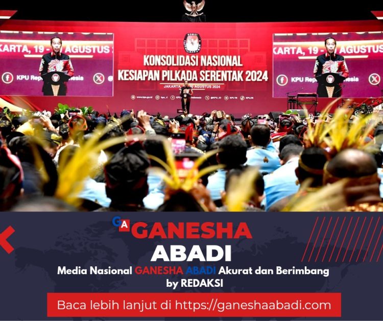 Panglima TNI Dampingi Presiden RI Pada Rapat Konsolidasi Nasional KPU Tahun 2024