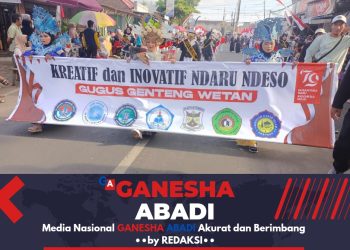 Karnaval Kreatif dan Inovatif Ndaru Ndeso di Gugus Genteng Wetan Banyuwangi