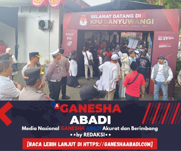 Polresta Banyuwangi Kerahkan Ratusan Personel untuk Amankan Pendaftaran Calon Bupati dan Wakil Bupati