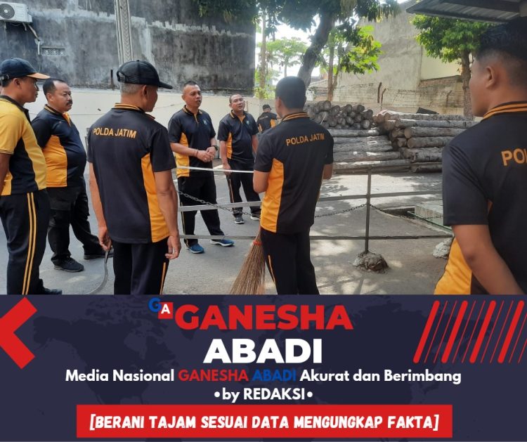 Polresta Banyuwangi Adakan Korve untuk Kebersihan Lingkungan Kerja