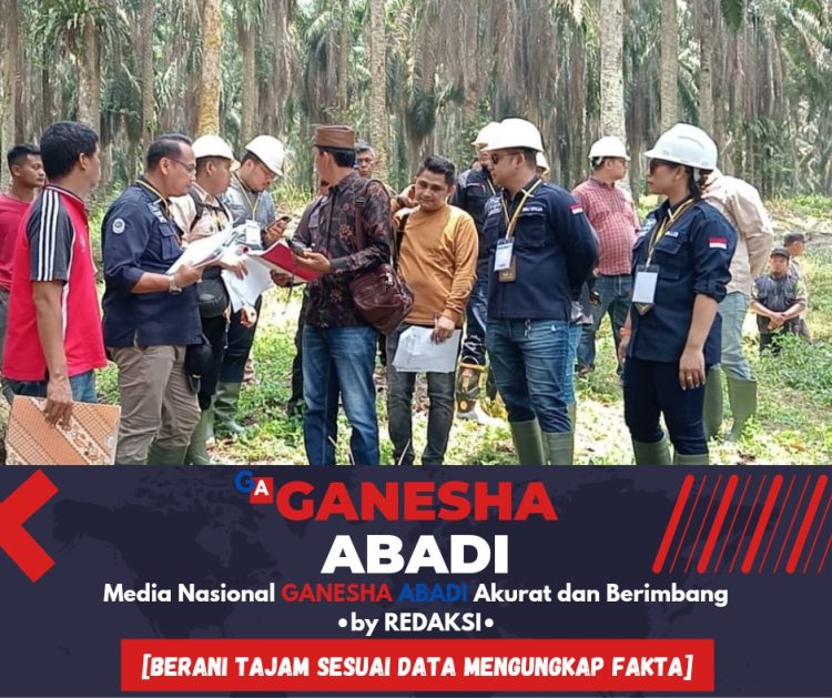 Pengadilan Negeri Pelalawan Turun ke Lokasi Ambil Titik Koordinat Komplek Antra Masyarakat GARUDA BERTUAH MELAYU VS PT. Sp
