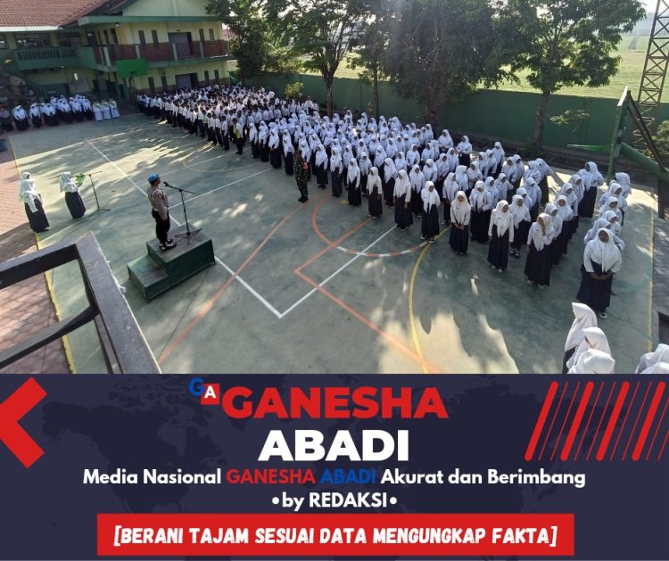 Bhabinkamtibmas dan Babinsa Rejeni Bina Disiplin Pelajar SMPI Krembung