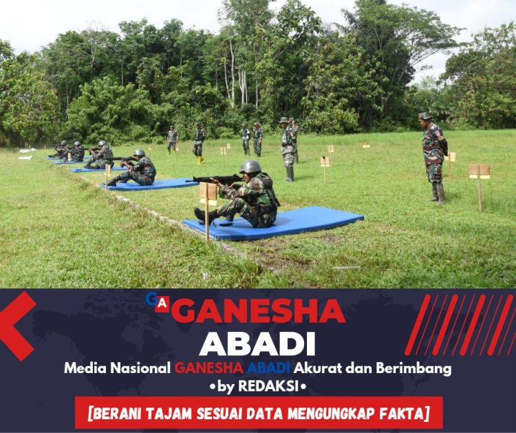 Kodim 1002/Hulu Sungai Tengah Latihan Menembak Senjata Ringan