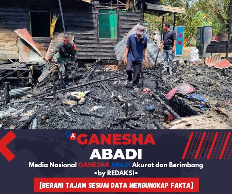 Peduli Warga Binaan, Babinsa Sertu Bahrani Bantu Korban Kebakaran di Mahang Matang Landung