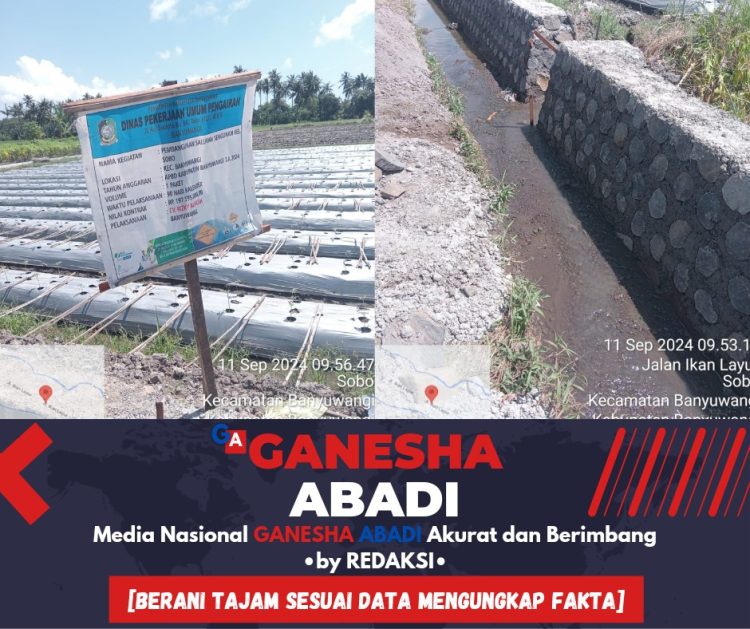 Proyek Irigasi di Banyuwangi Diduga Bermasalah