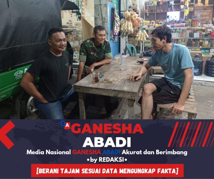 Babinsa 0825/13 Singojuruh Gelar Komsos di Dusun Krajan