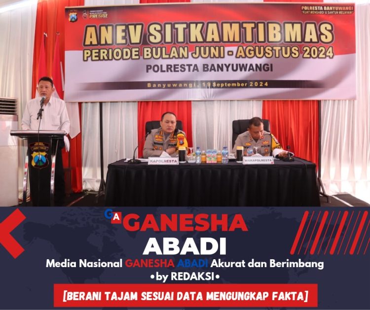 Polresta Banyuwangi Gelar Evaluasi Kamtibmas