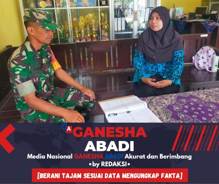 Babinsa Koramil 0825/13 Singojuruh Laksanakan Komsos Ke Sekolah