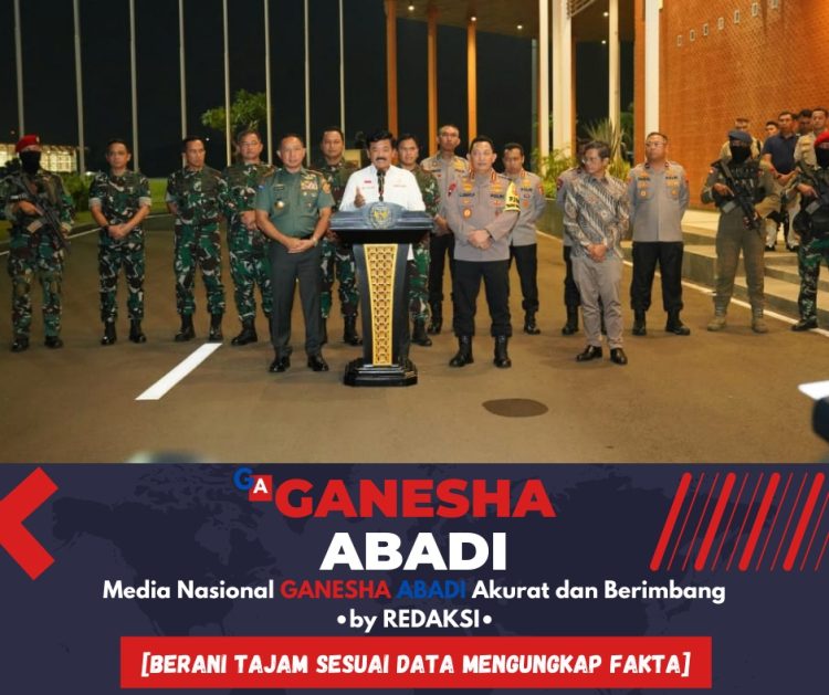 Panglima TNI Dampingi Menkopolhukam Gelar Konferensi Pers Terkait Pembebasan Pilot Selandia Baru Yang Disandera OPM