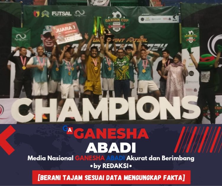 SMA Pesanggaran Juara Turnamen Futsal Dandim Cup 2024 di Banyuwangi