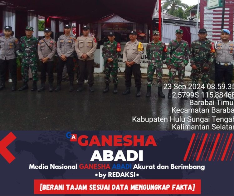 Jaga Kondusifitas Wilayah, TNI-Polri Amankan Pengundian Nomor Urut Paslon Bupati dan Wakil Bupati HST Pada Pilkada 2024