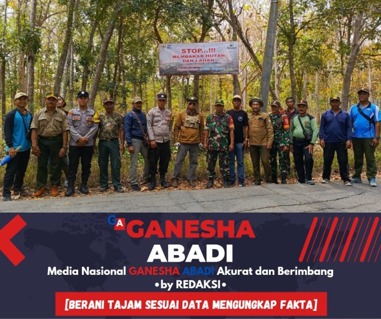 Babinsa 0825/09 Tegaldlimo Bersinergi Cegah Karhutla di Banyuwangi