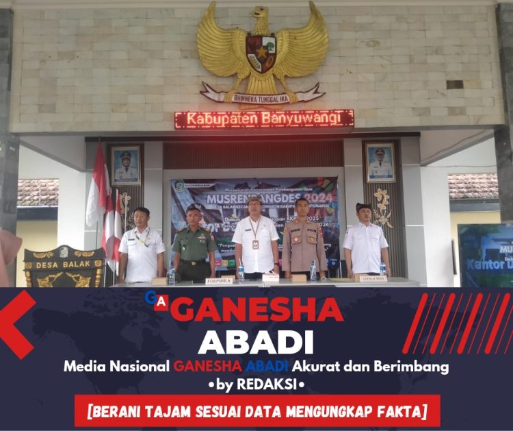 Koramil 0825/20 Songgon Hadiri Acara Musrenbangdes Desa Balak