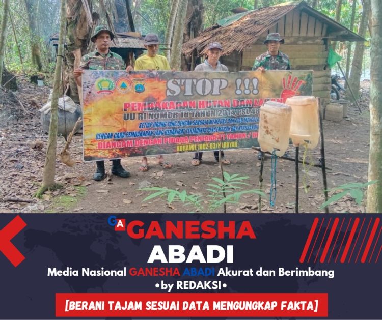 Personel Koramil 03/Haruyan Patroli Karhutla