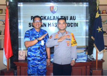 Danlanud Sultan Hasanuddin Terima Kunjungan Kapolres Maros