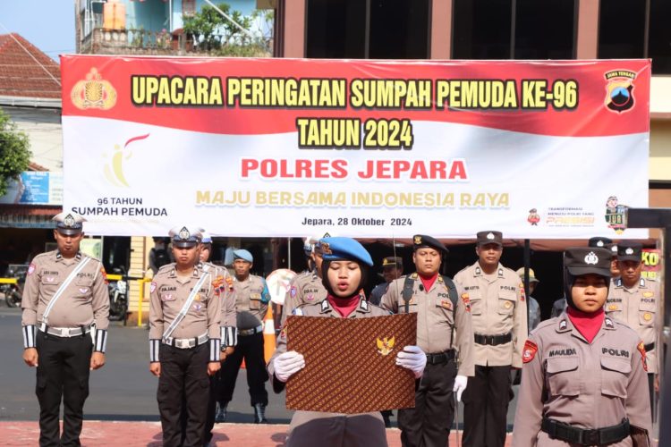 Peringati Hari Sumpah Pemuda, Polres Jepara Dorong Pemuda Cinta Tanah Air
