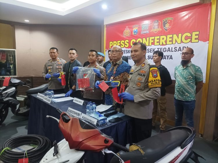 Satreskrim Polsek Tegalsari Berhasil Tangkap Komplotan Spesialis Pencurian Kabel PJU