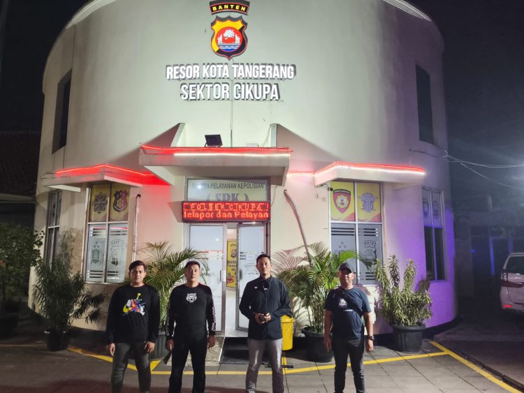 Kanit Reskrim Polsek Cikupa Pimpin Patroli Cipkon Antisipasi Kejahatan Malam Hari