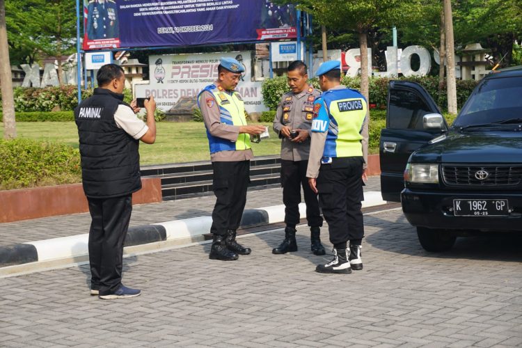 Dalam Rangka Operasi Zebra Candi 2024, Sipropam Polres Demak Gelar Gaktibplin Anggota