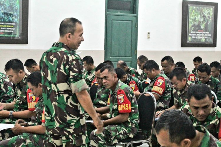 Jajaran Babinsa Kodim 0825/Banyuwangi Laksanakan Pelatihan Manajemen Pendampingan Pompanisasi