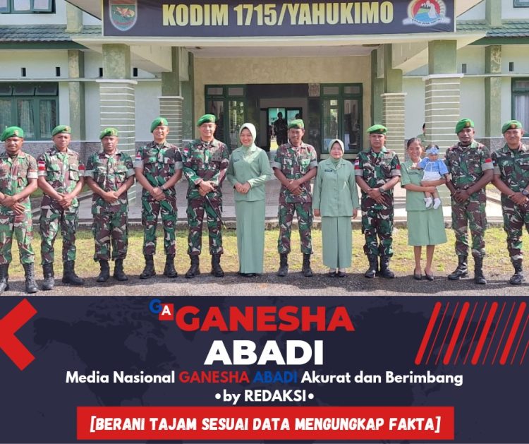 Dandim 1715/Yahukimo Selenggarakan Upacara Kenaikan Pangkat Anggota Kodim 1715/Yahukimo