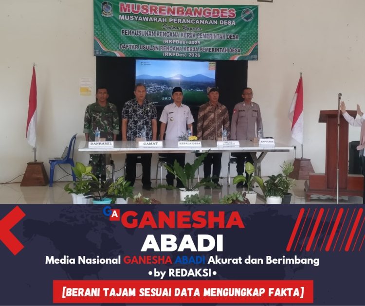 Danramil dan Masyarakat Bersinergi dalam Musrenbangdes Desa Songgon