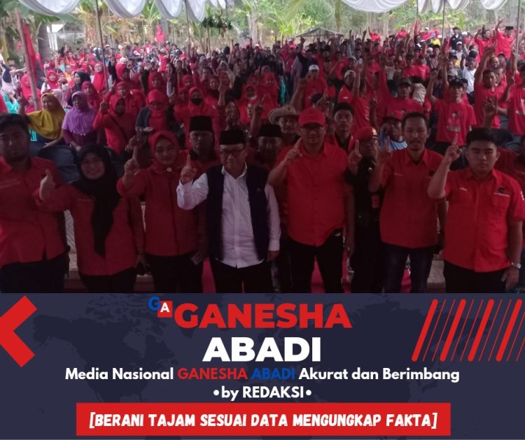 PAC PDI Perjuangan Kalipuro Sosialisasi, H. Mujiono Ajak Pilih Nomor 01