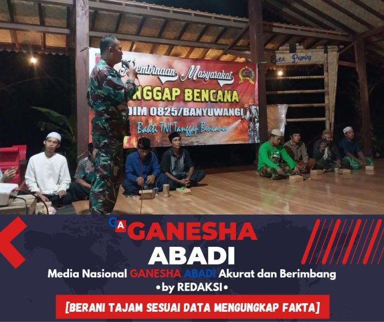 Kodim 0825 Banyuwangi Latih Warga Siaga Bencana