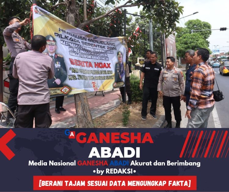 Polresta Sidoarjo Sebar Himbauan Anti Hoaks Guna Pilkada Damai