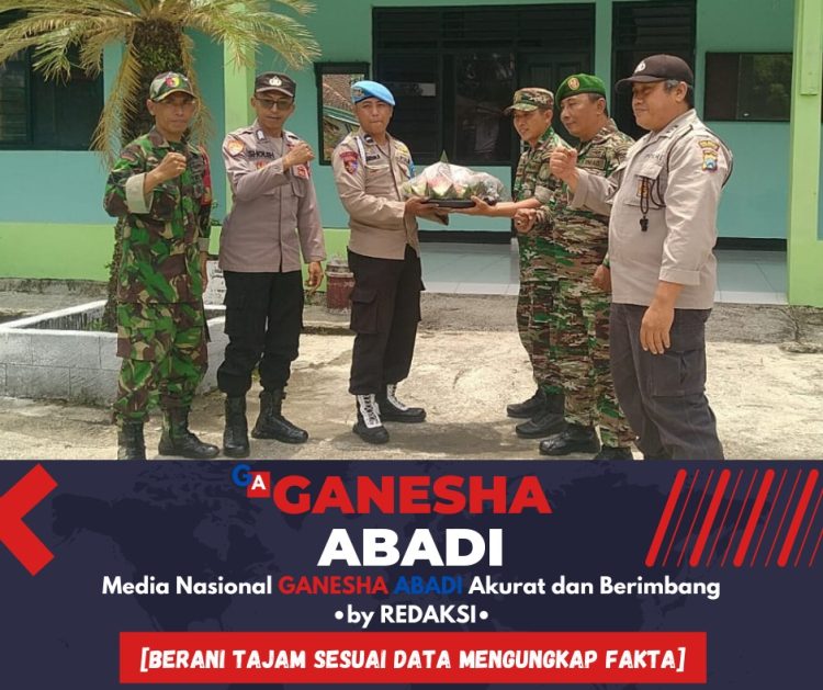Tumpeng Kejutan dari Polsek Songgon untuk HUT TNI ke-79