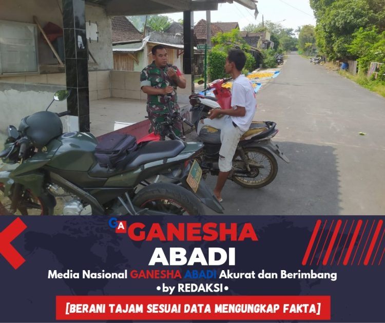 Babinsa Wonosegoro Sambangi Dan Motivasi Warga Gilirejo