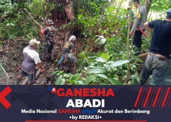 TNI Aktif Berperan Dalam Upaya Mitigasi Bencana Banjir di Desa Ayuang