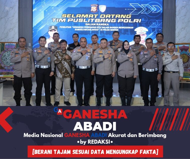 Kunjungan Tim Puslitbang Polri di Ditlantas Polda Banten