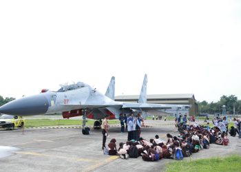Tanamkan Cinta Dirgantara Sejak Dini, 911 Siswa TK dan SD Kunjungi Lanud Sultan Hasanuddin