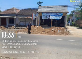 Diduga Proyek Siluman Tanpa Papan Nama di wilayah Dusun Ngajukan Desa Karangsari Banyuwangi