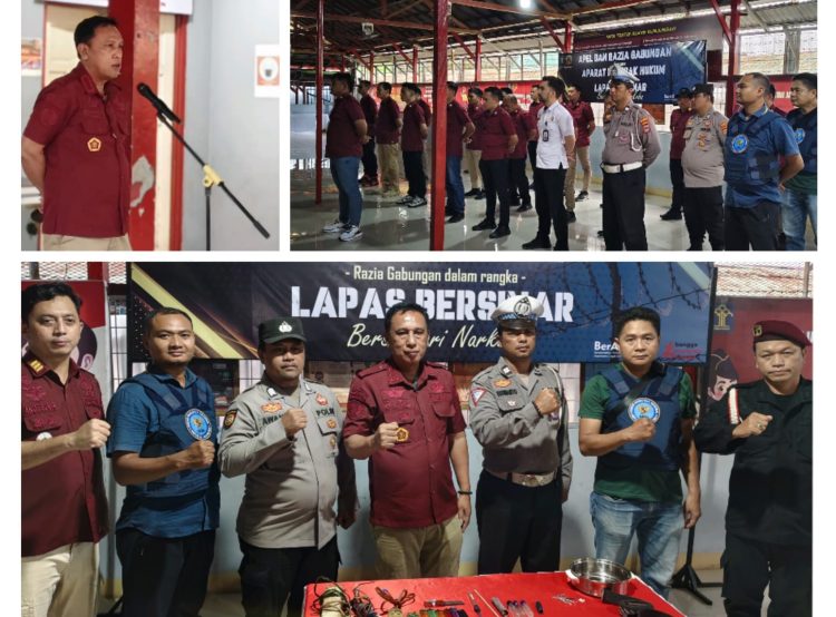 Komitmen Tanpa Henti, Lapas Banjarmasin Gandeng Polri dan BNN untuk Razia Bebas Narkoba