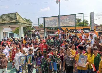 Tanamkan Semangat Kepahlawanan, Siswa TK hingga SMP di Gambiran Kunjungi Koramil untuk Peringati Hari Pahlawan