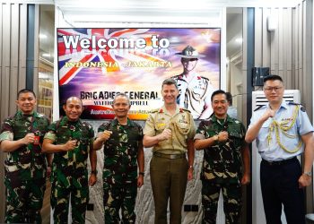 Kasum TNI Terima Courtesy Call Athan Australia Brigjen Matt Campbell