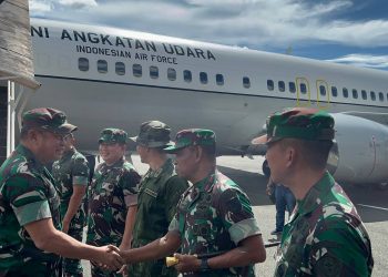 Dandim 1710/Mimika Sambut Kunjungan Kerja Kasad di Wilayah Kabupaten Mimika