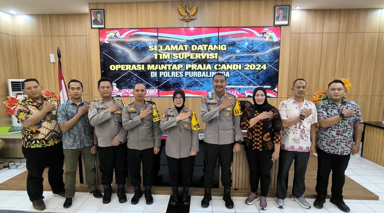 Polda Jateng Supervisi Operasi Mantap Praja Candi 2024 di Polres Purbalingga 